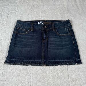 Vintage Y2K Bullhead Navy Women’s Denim Jean Mini Skirt